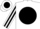 WHITE, BLACK disc, striped sleeves