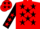 Red, Black stars, Black sleeves, Red stars, Red cap, Black stars