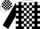White, Black 'BK' and Braces, Black Blocks on Sleeves