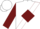 White, Burgundy Diamond V Sash, Gold 'ASHWOOD' on Burgundy Sleeves