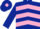 DARK BLUE & PINK CHEVRONS, dark blue sleeves, dark blue cap, pink diamond