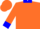 Fluorescent Orange, Blue 'TM', Blue Collar and Cuffs
