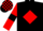 Black, Red diamond, Red sleeves, Black armlets, check cap