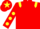 Red, Yellow epaulets, Red sleeves, Yellow spots, Red cap, Yellow star