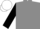 Grey, black sleeves, white cap