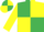Emerald green and yellow (quartered), yellow sleeves