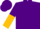 Purple, Gold Heart, Purple and Gold Halved Sleeves