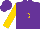Purple, Gold 'D', Gold Sleeves
