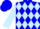 Blue, Light Blue Diamonds, Light Blue Sleeves