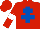 RED, ROYAL BLUE Cross of Lorraine, RED sleeves, WHITE armlets and star on RED cap