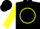 Black, yellow Circle, black D W, yellow sleeves