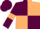 Maroon and Beige (quartered), Maroon sleeves, Beige armlets
