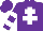 Purple, White Cross of Lorraine, White Hoops on Sleeves, Purple Cap