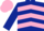 Dark Blue, Pink chevrons, Dark Blue sleeves, Pink cap