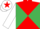 Red and Emerald Green diabolo, White sleeves, White cap, Red star