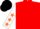 Red, White sleeves, Orange stars