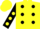 Yellow, Black spots, Black sleeves, Yellow spots and spots on cap