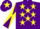 Purple, Yellow stars, diabolo on sleeves and star on cap