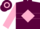 Maroon, Pink Diamond Hoop, Pink Diamond Hoop on Sleeves