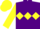 PURPLE, YELLOW triple diamond, sleeves and cap