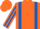 Orange, Royal Blue braces, striped sleeves