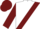 WHITE, burgundy sash, burgundy bars on sleeves, burgundy cap