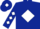 Dark Blue, White diamond, diamonds on sleeves, Dark Blue cap, White diamond