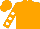 Orange, White spots on sleeves