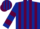 Dark Blue and Maroon stripes, hooped sleeves