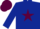 DARK BLUE, MAROON star, MAROON cap