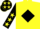 Yellow, Black diamond, Black sleeves, Yellow stars