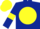 Dark Blue, Yellow disc, armlets and cap