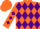 Orange, Purple Diamonds
