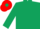 DARK GREEN, RED cap, DARK GREEN diamond