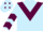 Light Blue, Maroon chevron, chevrons on sleeves, Light Blue cap, Maroon diamonds