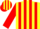 Yellow, Red Stripes on Sleeves
