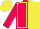 Vermilion, Yellow seams, halved cap