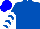 Royal Blue, White Chevrons on Sleeves, Blue Cap