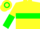 Yellow, Green Hoop, Yellow And Green Halved Sleeves