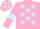 Pink, Light Blue stars, armlets and stars on cap