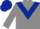 GREY,dark blue chevron & cap