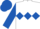 White, Royal Blue triple diamond, sleeves and cap