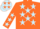 Orange, Light Blue stars