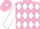 PINK & WHITE DIAMONDS, white sleeves, white diamond on cap