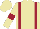 Beige, Maroon braces and armlets