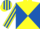 YELLOW & ROYAL BLUE DIABOLO, striped sleeves & cap