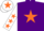 Purple, Orange star, White sleeves, Orange stars, White cap, Orange star