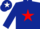 Dark Blue, Red star, Dark Blue cap, White star