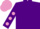 Purple, Mauve spots on sleeves, Mauve cap