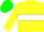 YELLOW, white hoop, green cap